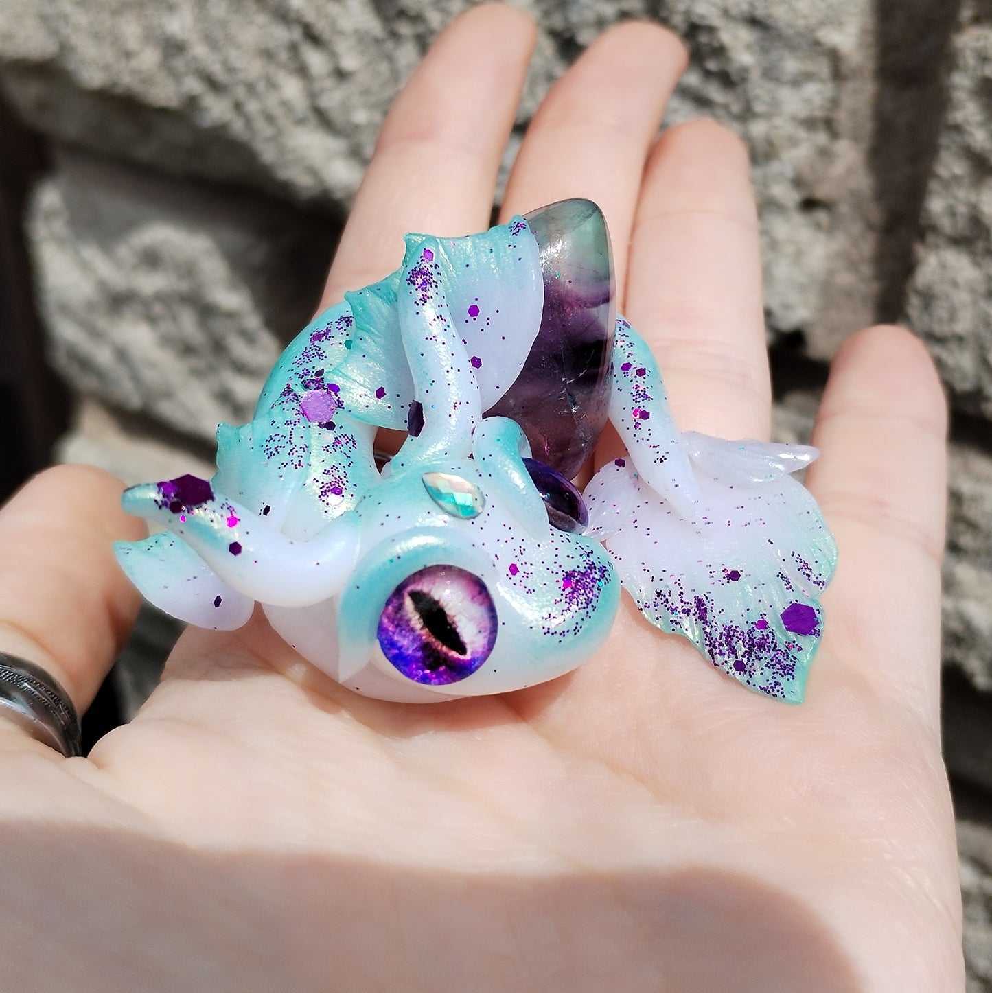 Flourite Crystal Dragon