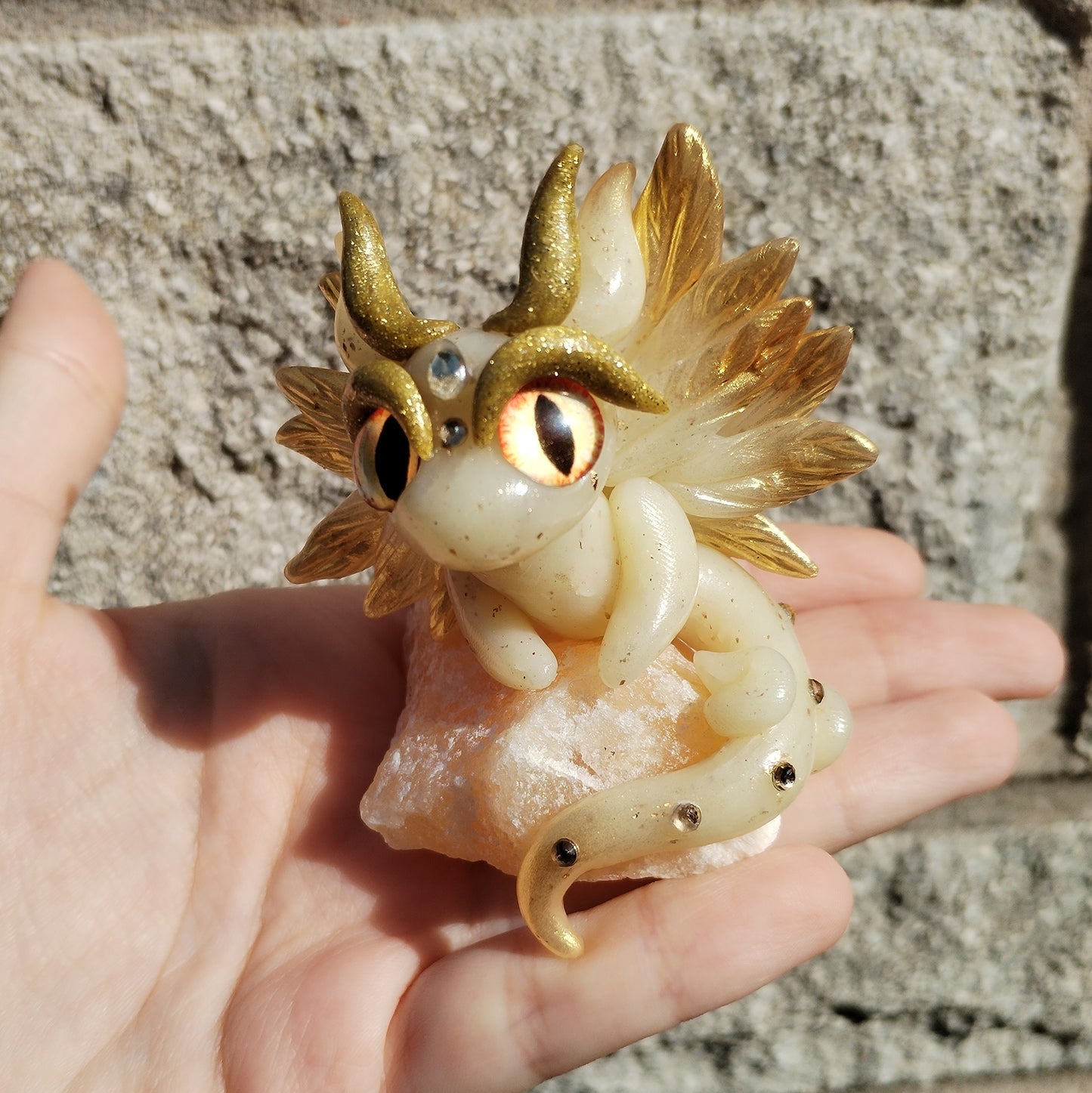 Citrine Crystal Dragon