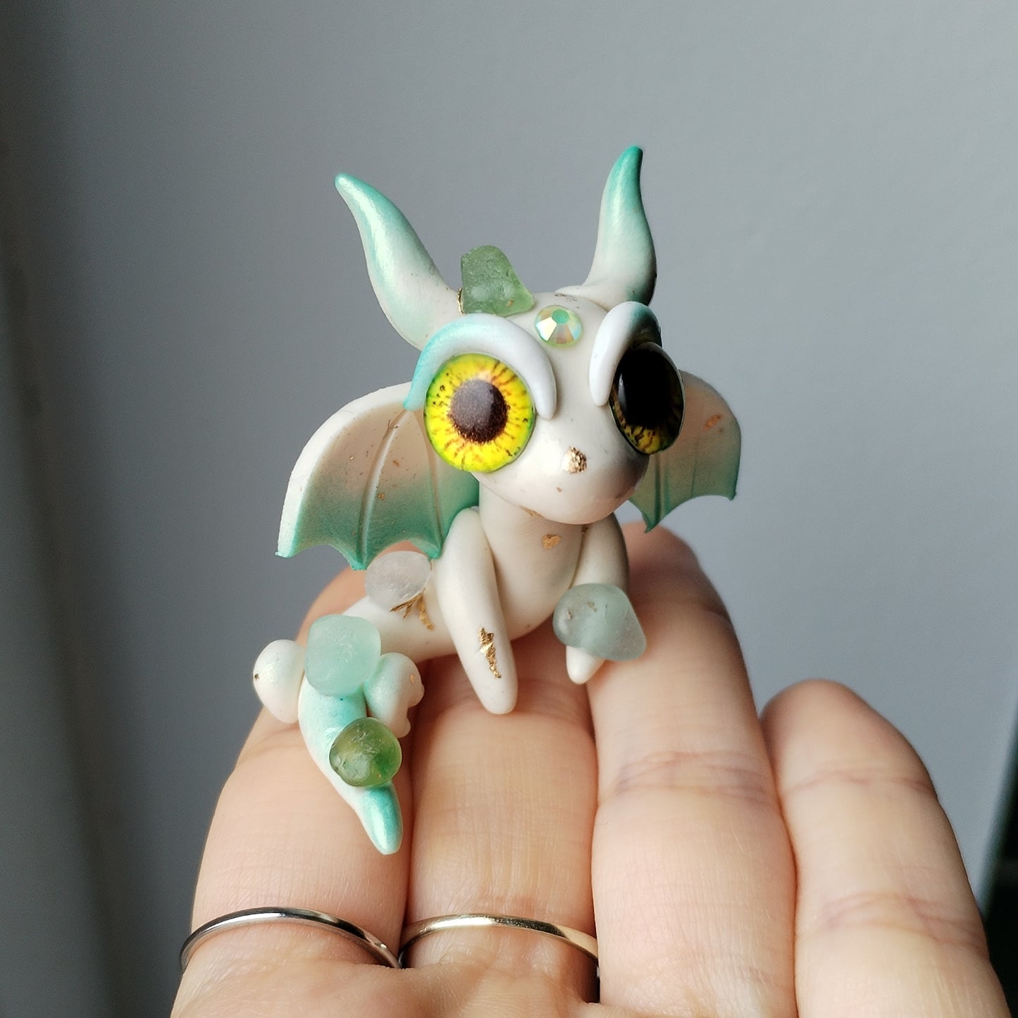 Sea Glass Crystal Dragon