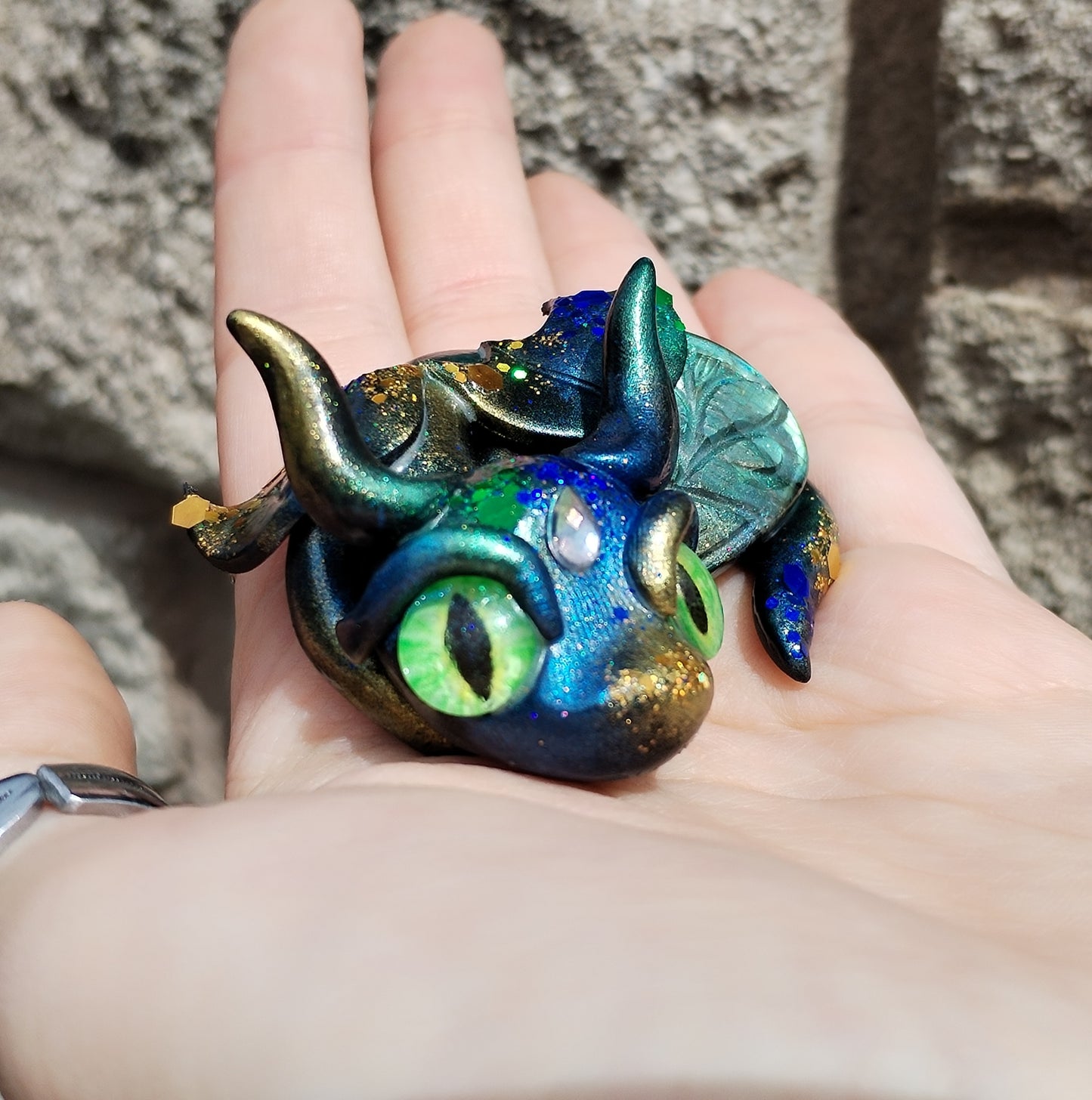 Labradorite Crystal Dragon