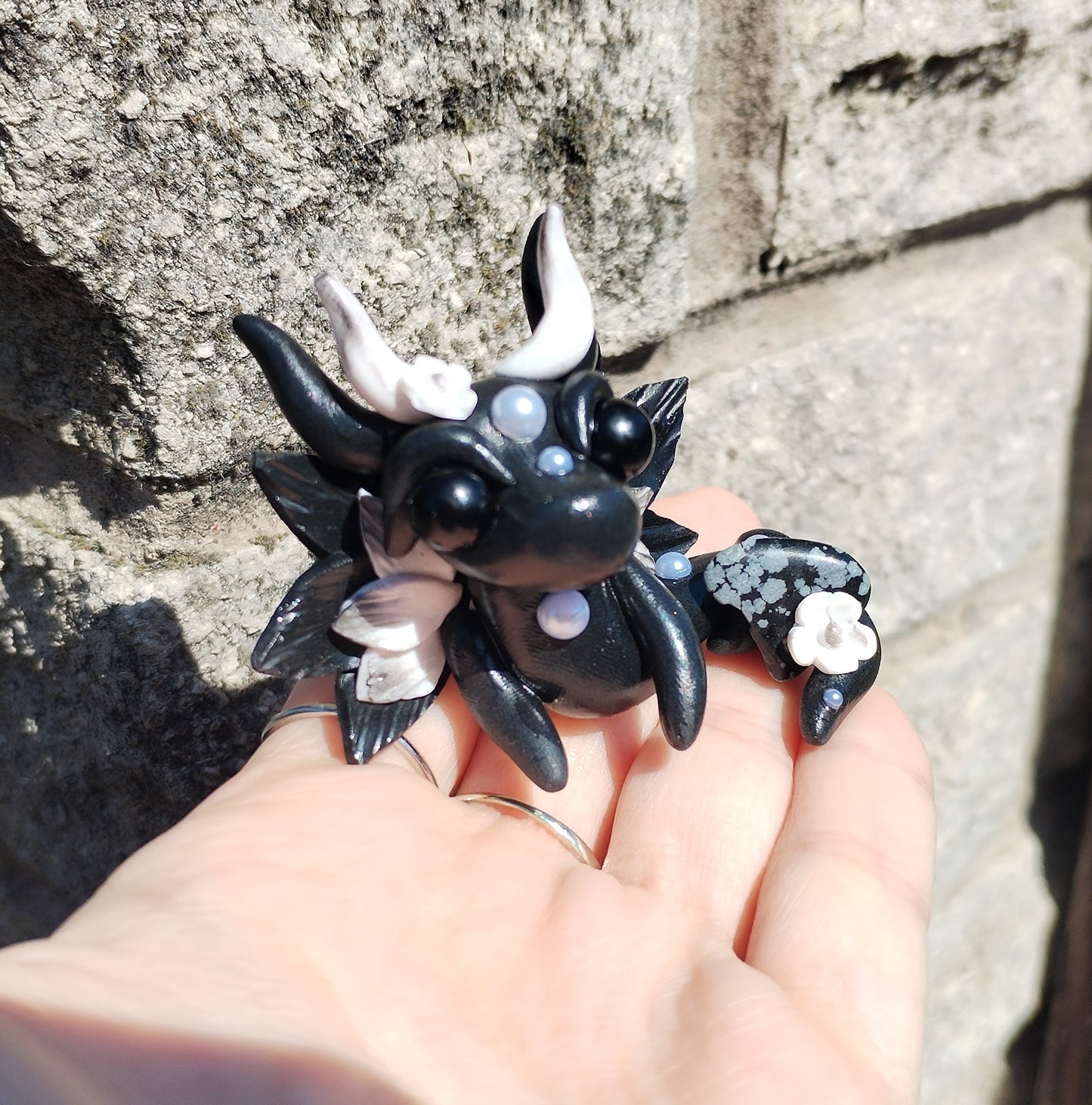 Dalmation Jasper Crystal Dragon