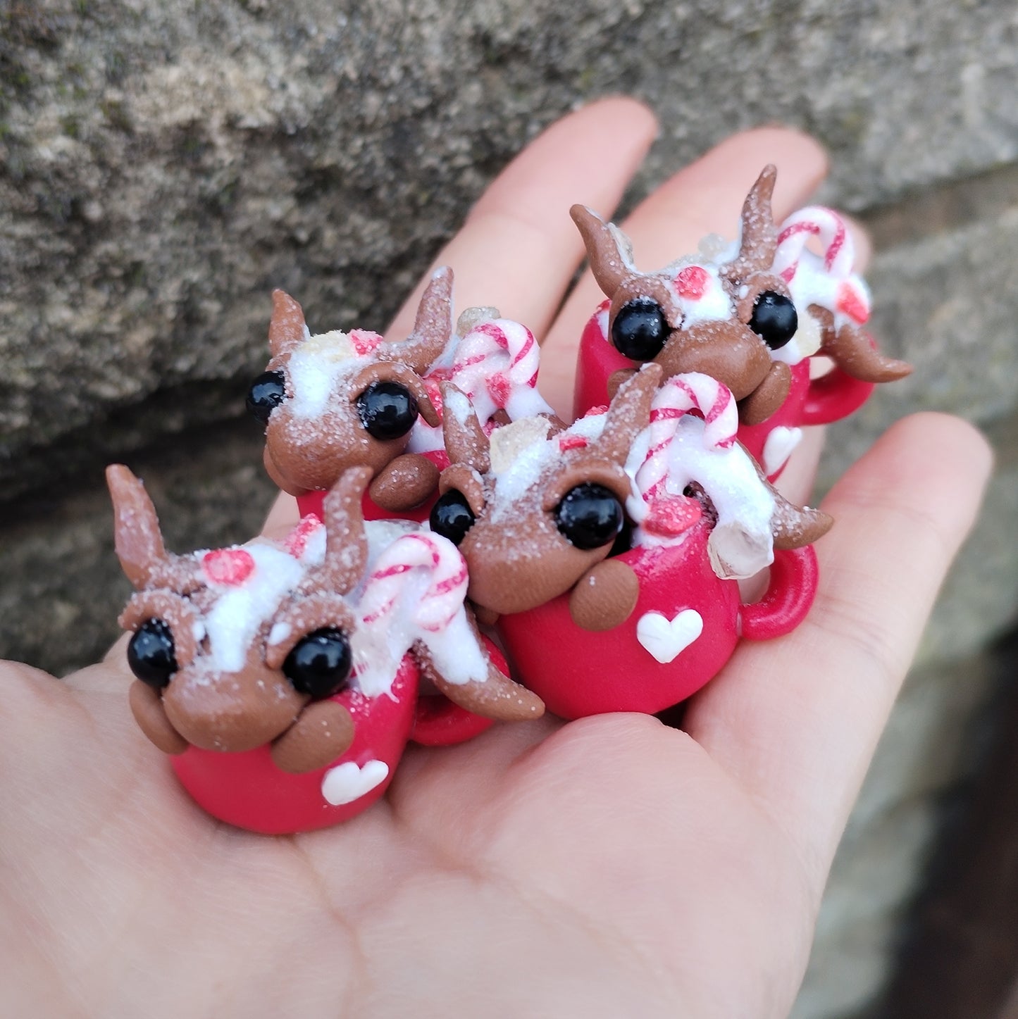 Red Howlite Hot Chocolate Crystal Dragon