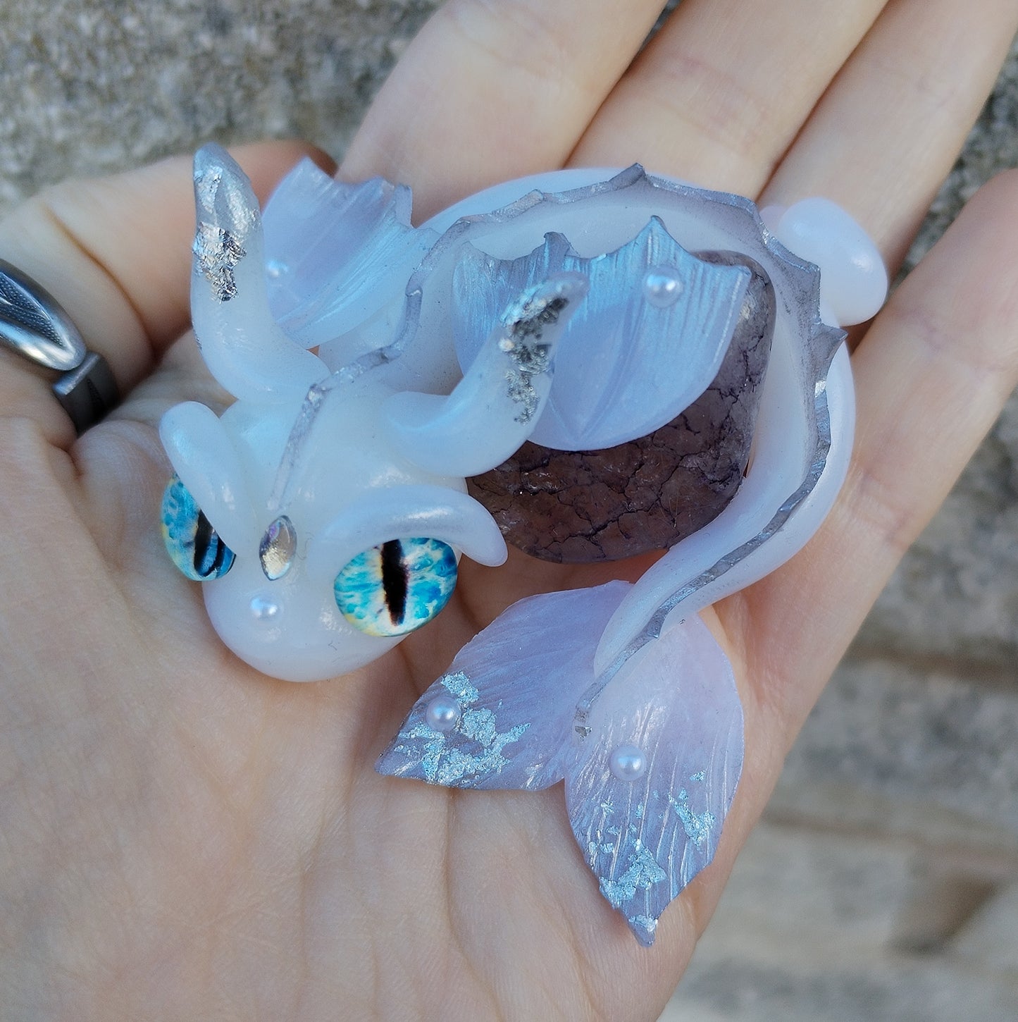 Crackle Quartz Water Crystal Dragon