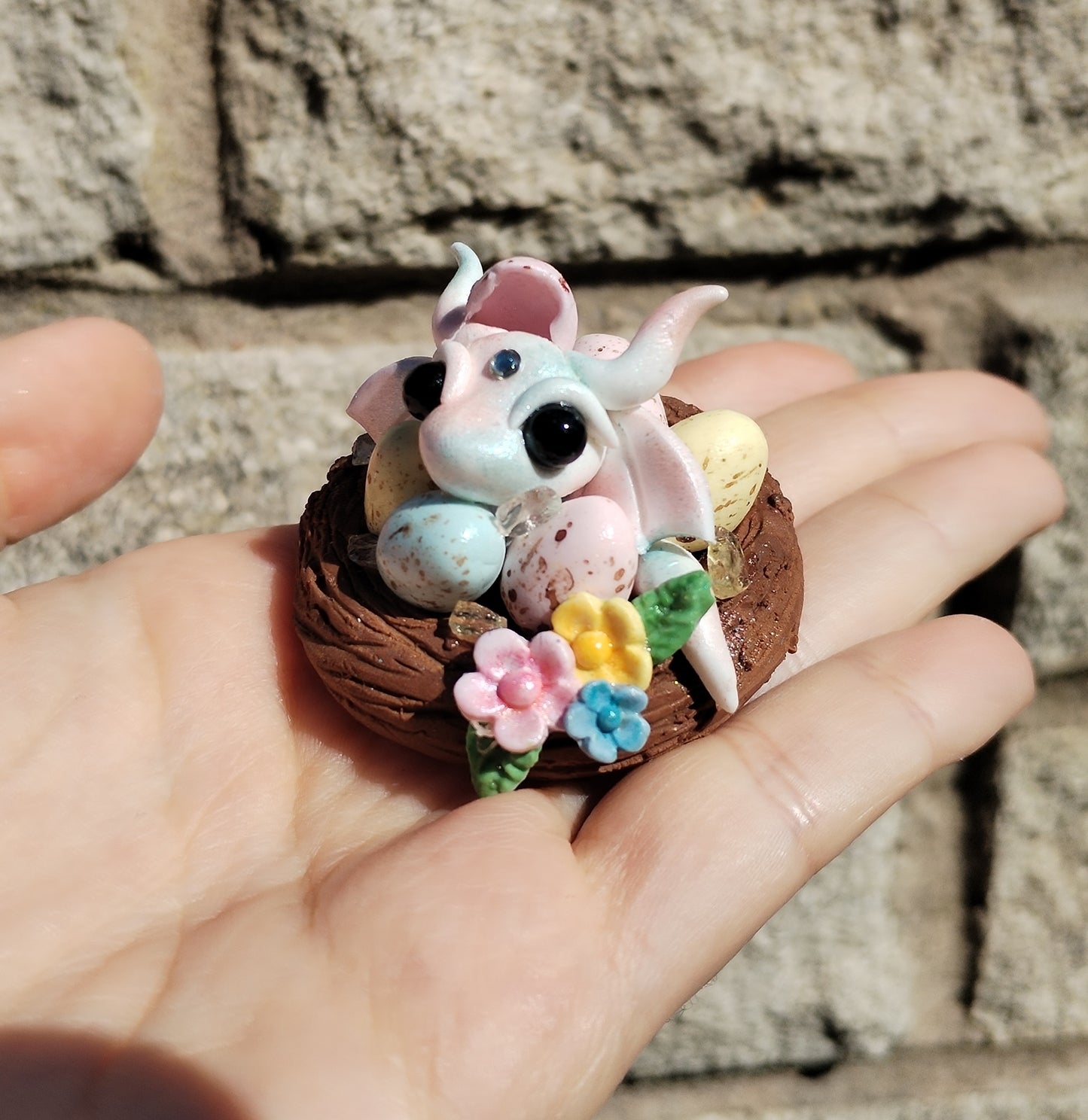 Citrine Mini Egg Crystal Dragon