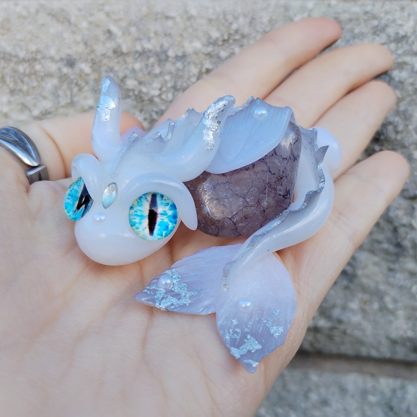 Crackle Quartz Water Crystal Dragon