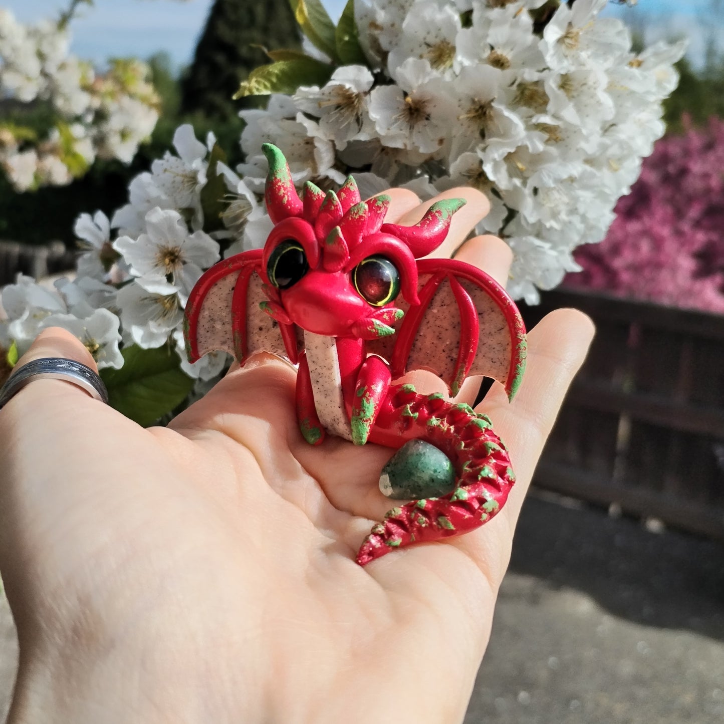 Dragonfruit Adventurine Crystal Dragon