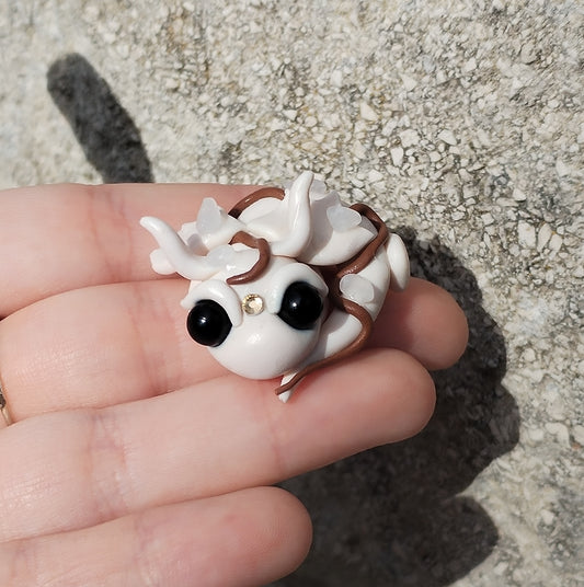 White Jade Mini Crystal Dragon