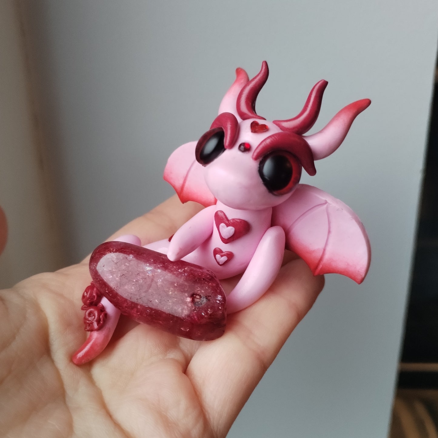 Crackle Quartz Crystal Dragon