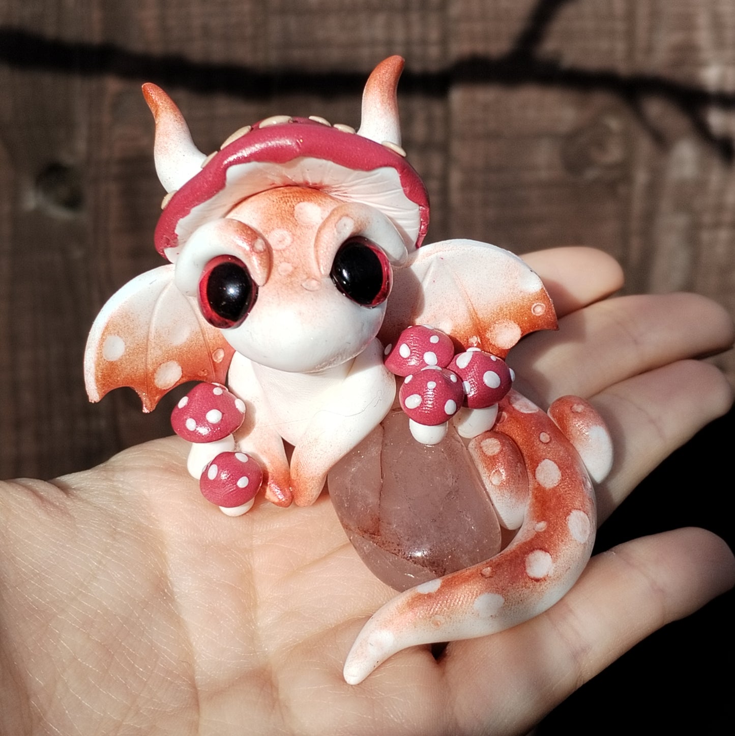 Limonite Mushroom Crystal Dragon