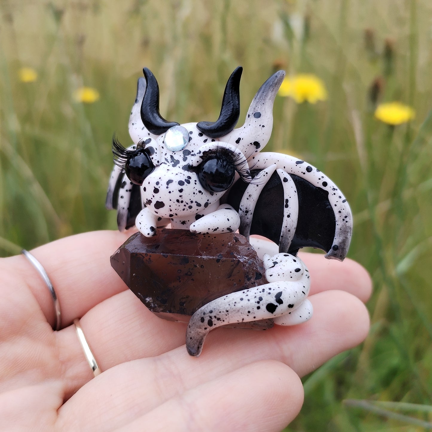 Smokey Quartz Crystal Dragon