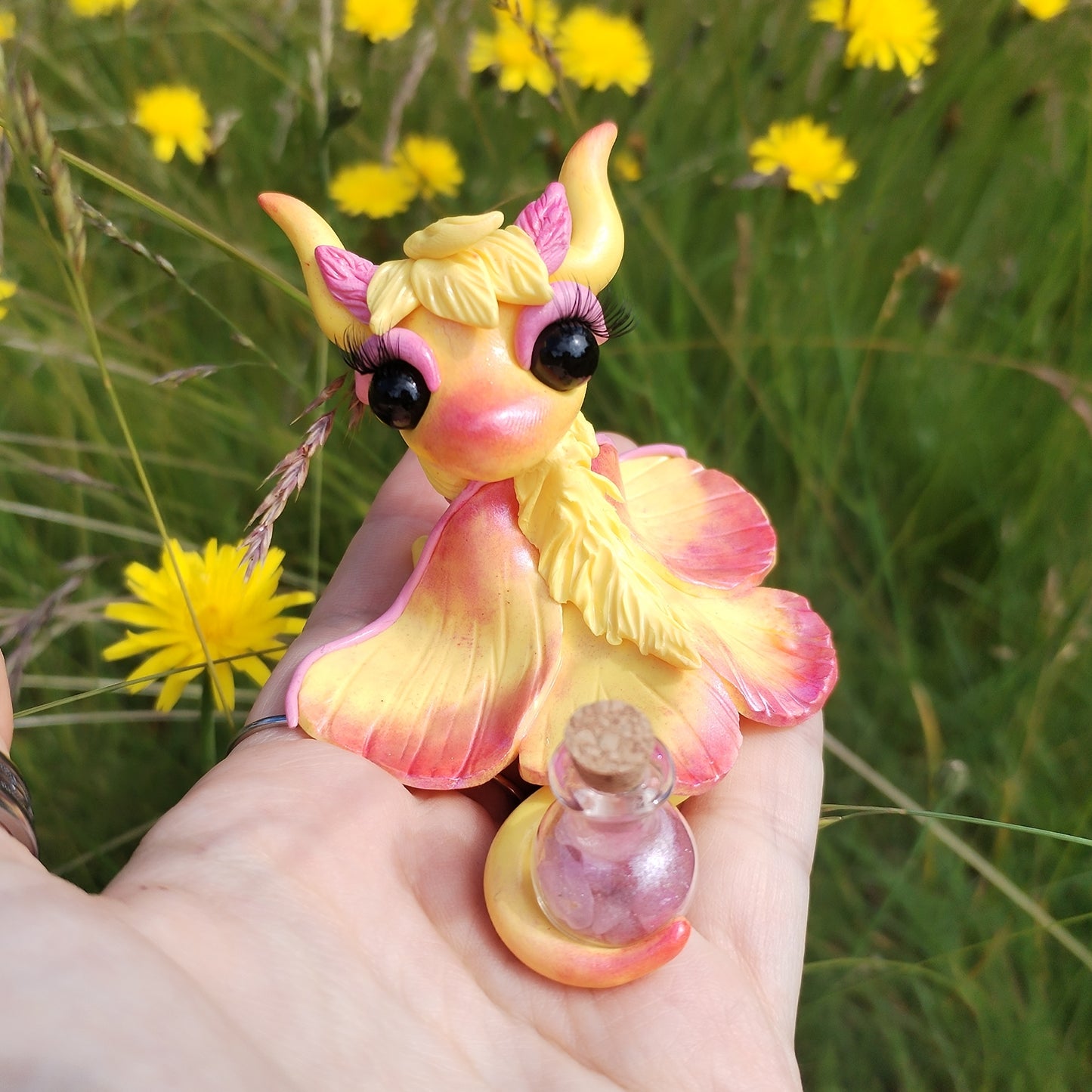 Rosey Maple Moth Crystal Dragon