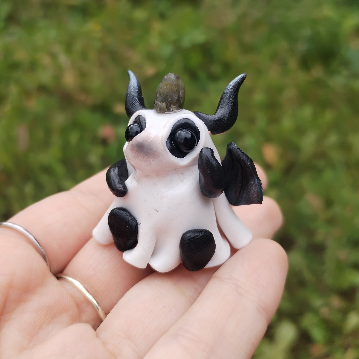Snowflake Obsidian Ghost Crystal Dragon