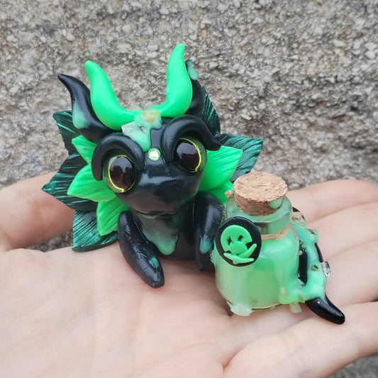 Poison Citrine Crystal Dragon