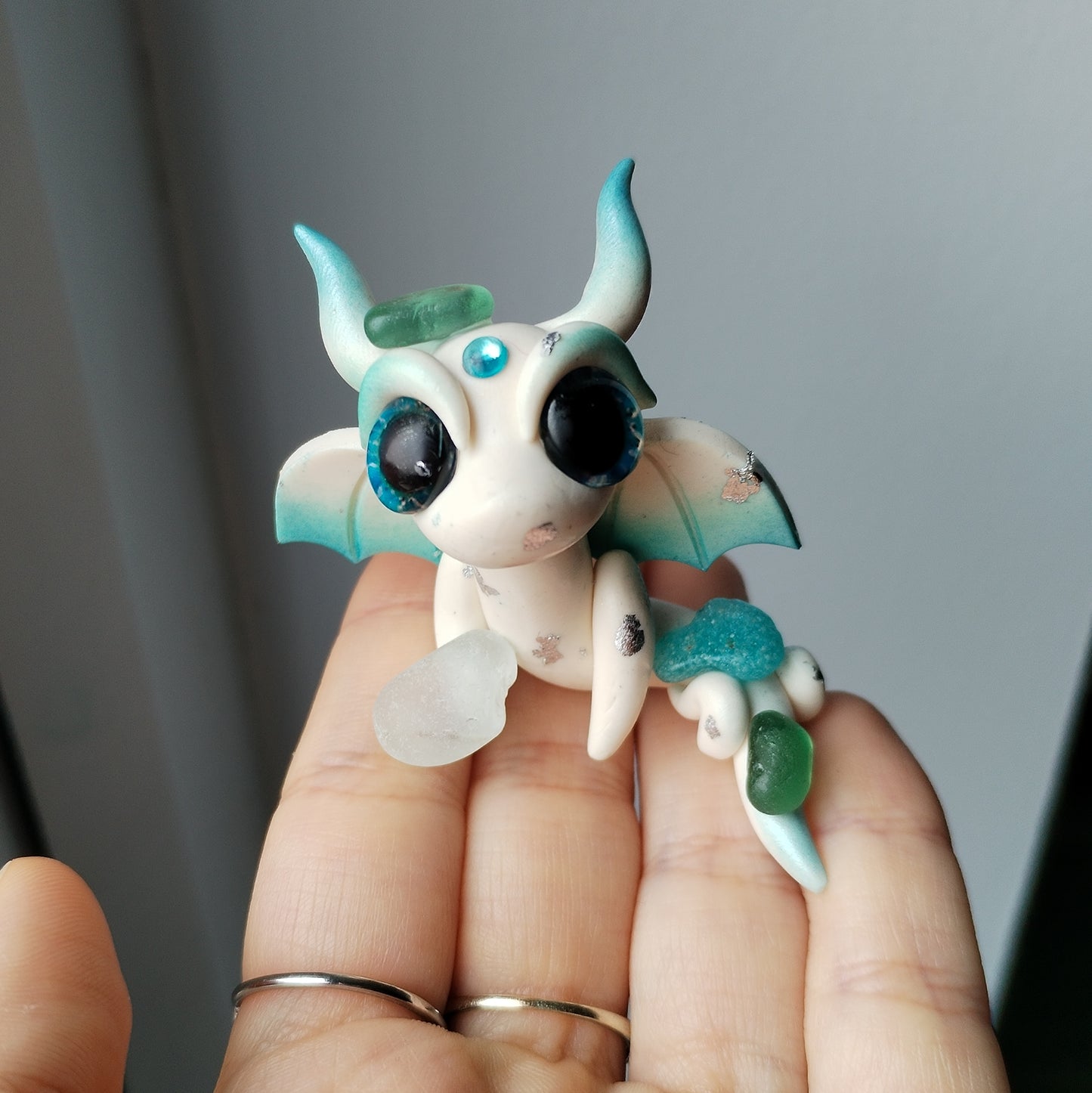 Sea Glass Crystal Dragon