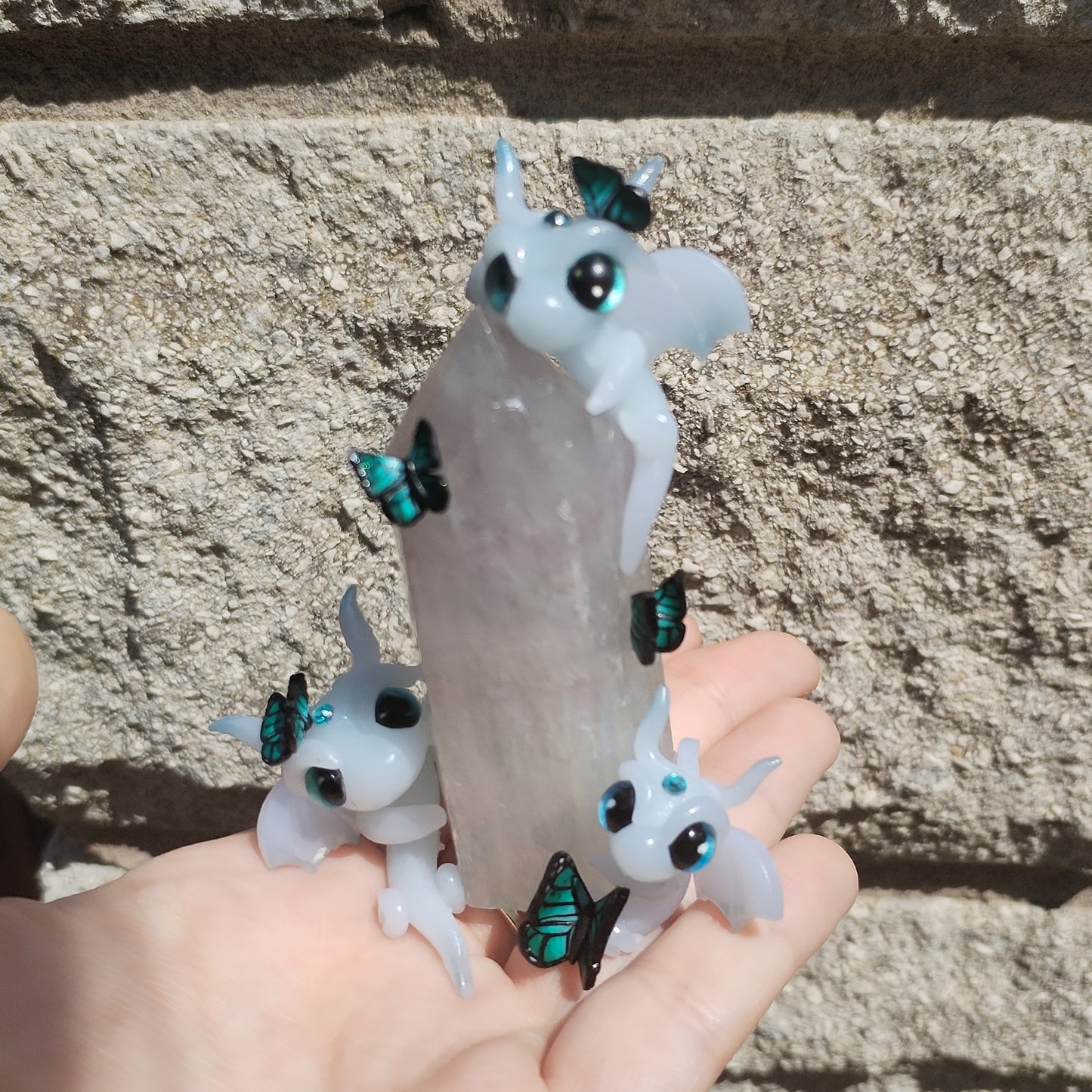 Flourite Tower Crystal Dragons