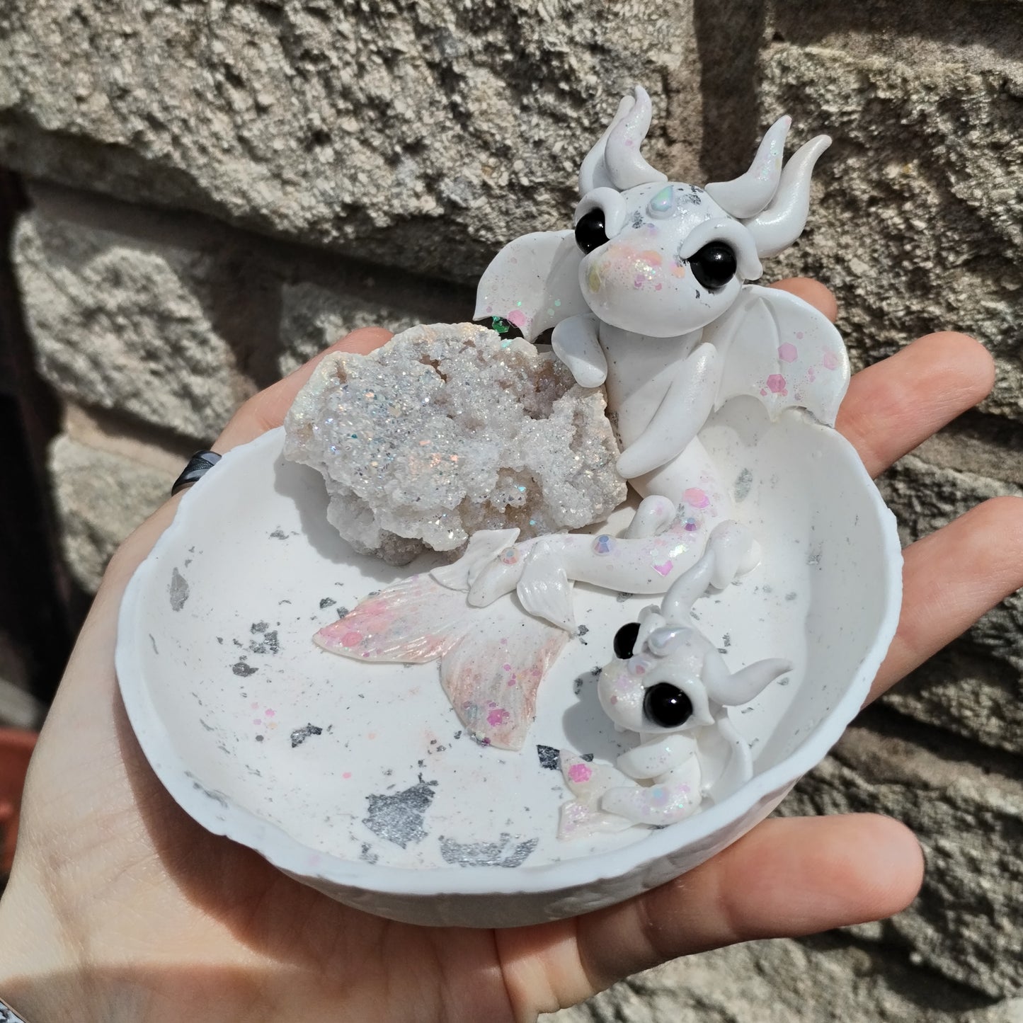 Trinket Dish Crystal Dragon