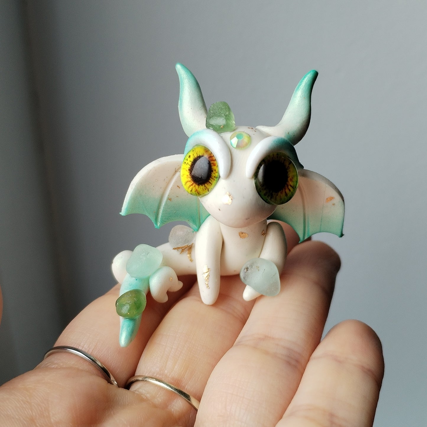 Sea Glass Crystal Dragon