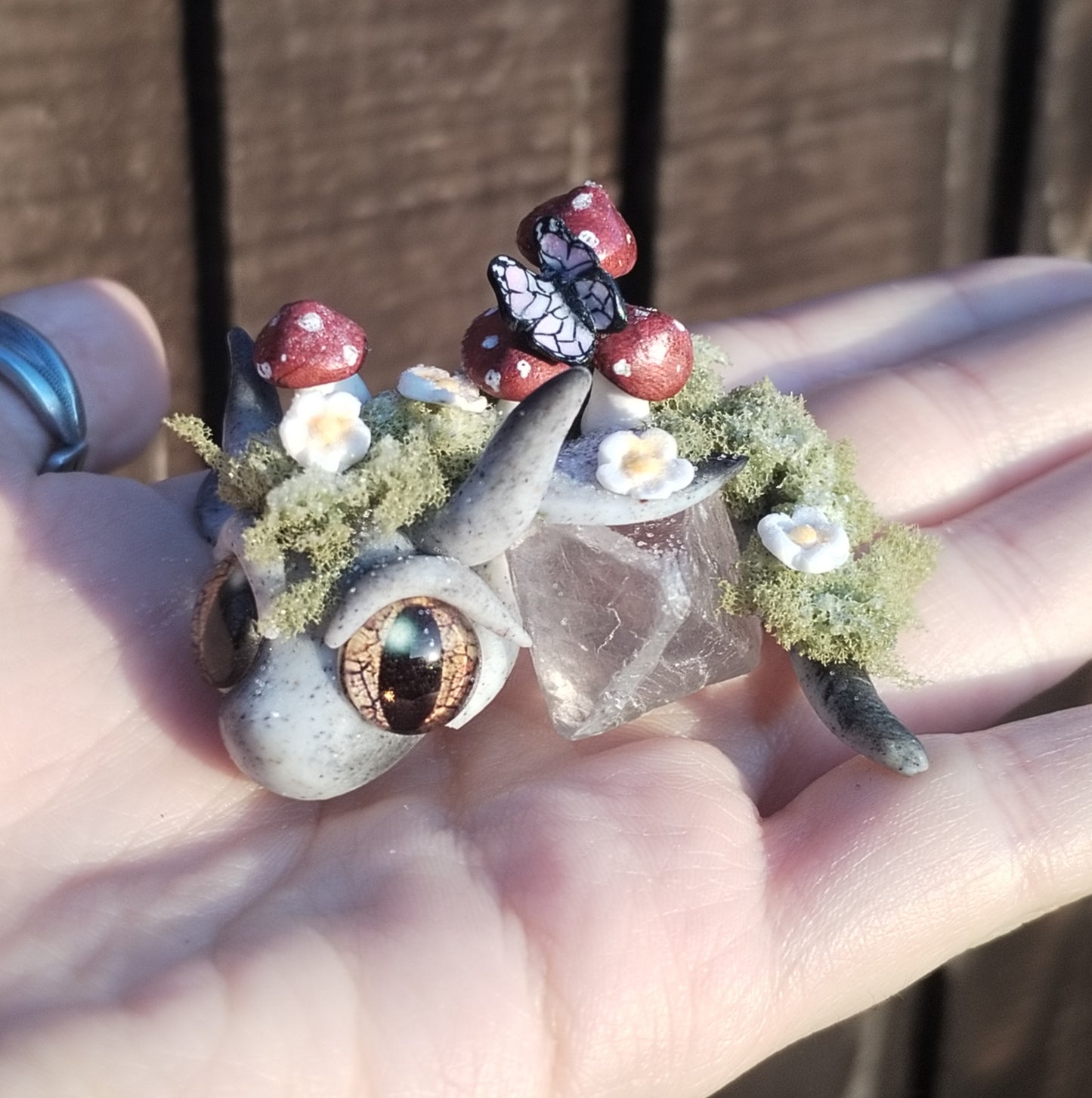 Flourite Woodland Theme Crystal Dragon