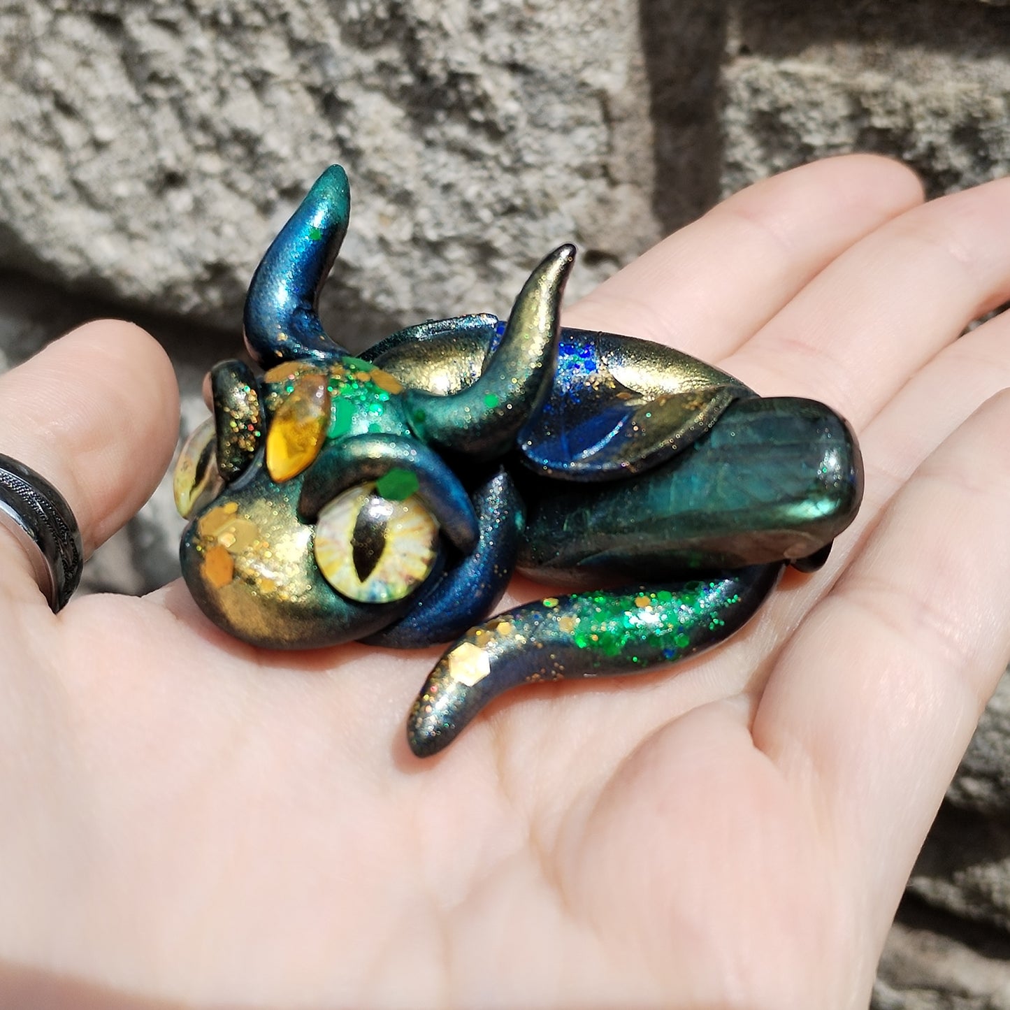 Labradorite Crystal Dragon