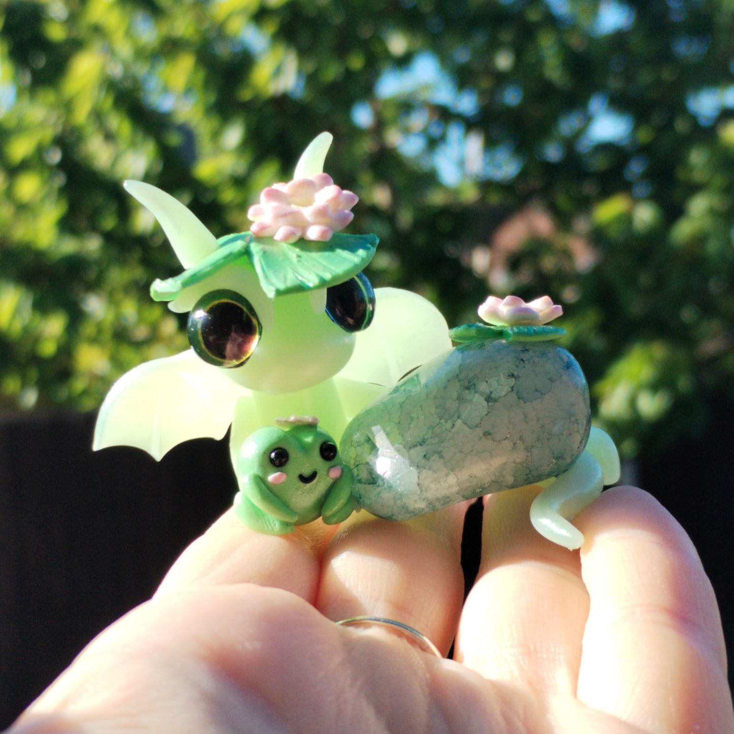 Crackle Quartz Crystal Dragon