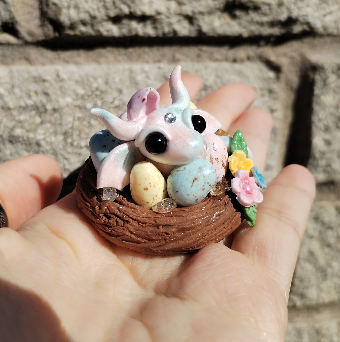 Citrine Mini Egg Crystal Dragon