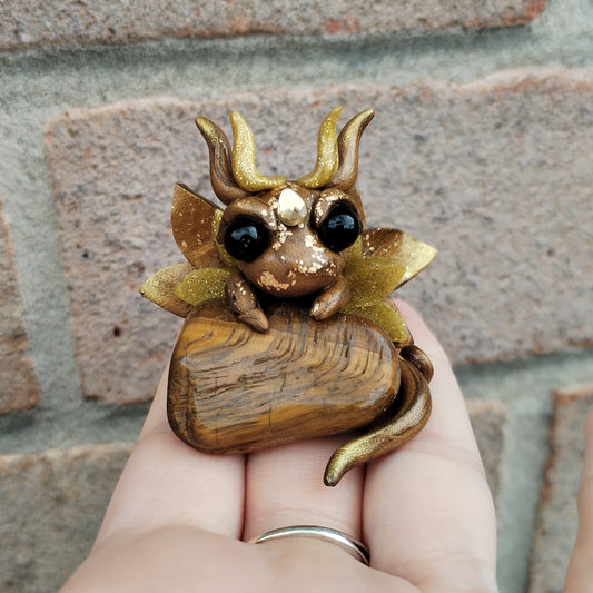 Tigers Eye Crystal Dragon