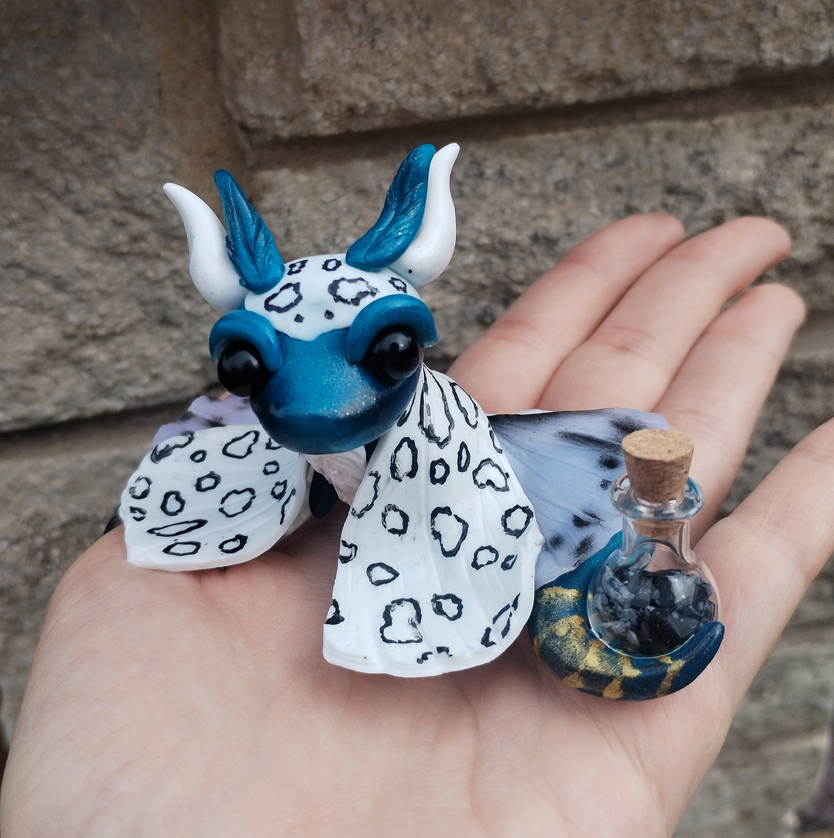 Giant Leapord Moth Crystal Dragon