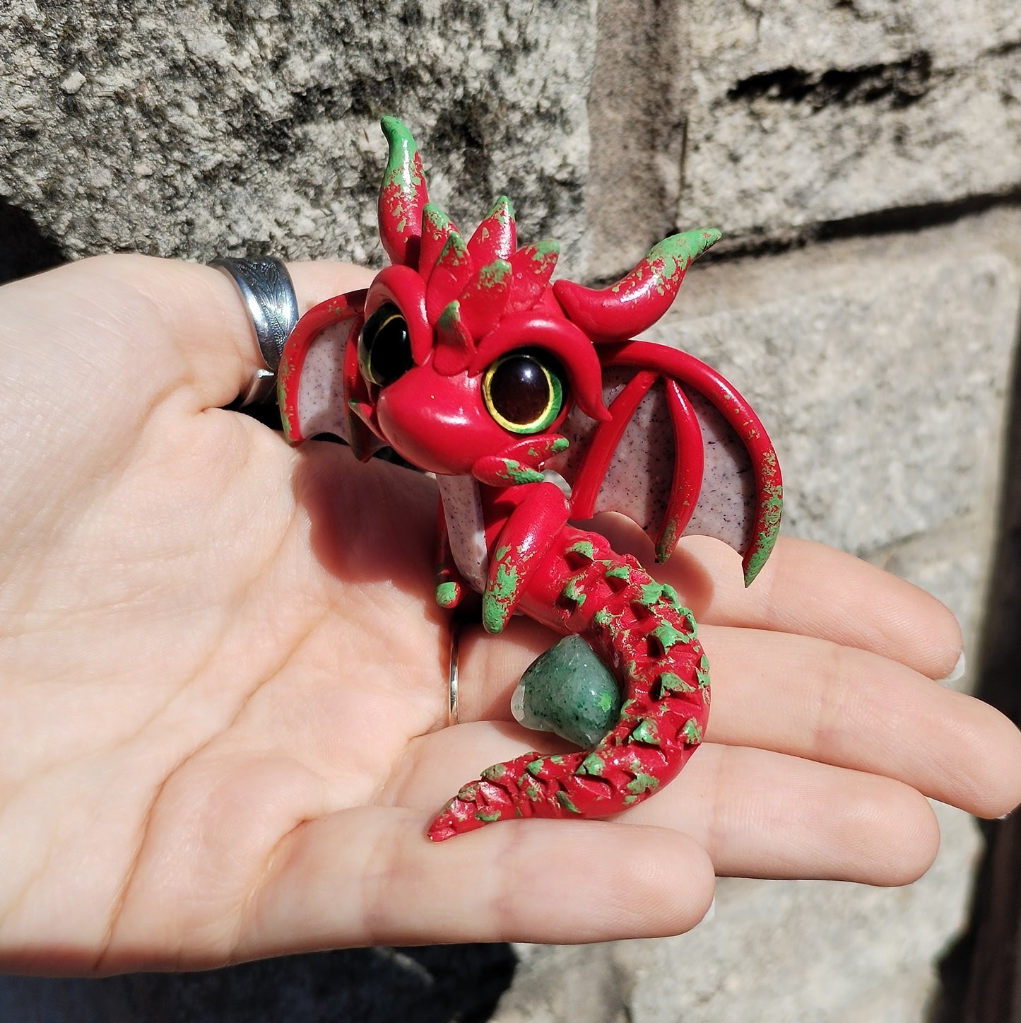 Dragonfruit Adventurine Crystal Dragon