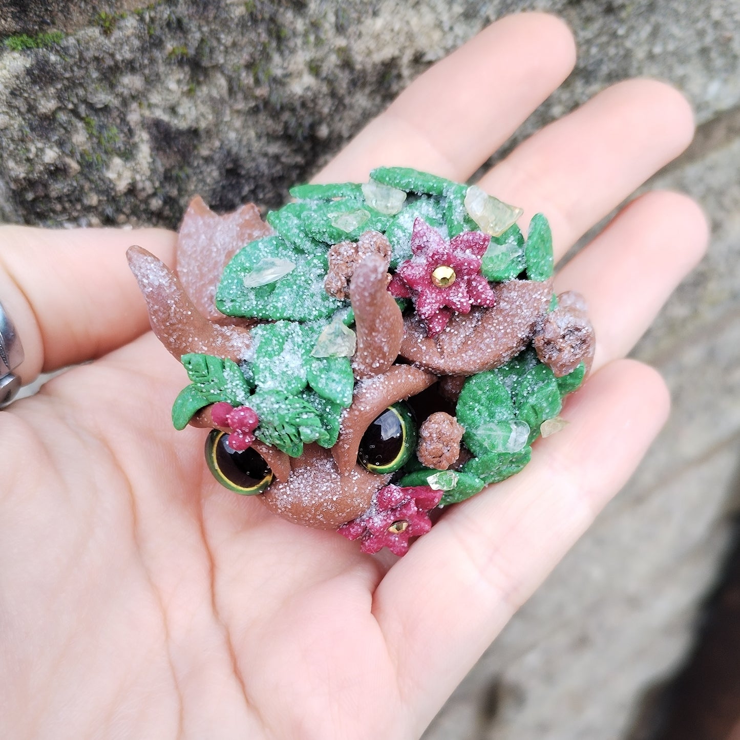 Citrine Wreath Crystal Dragon