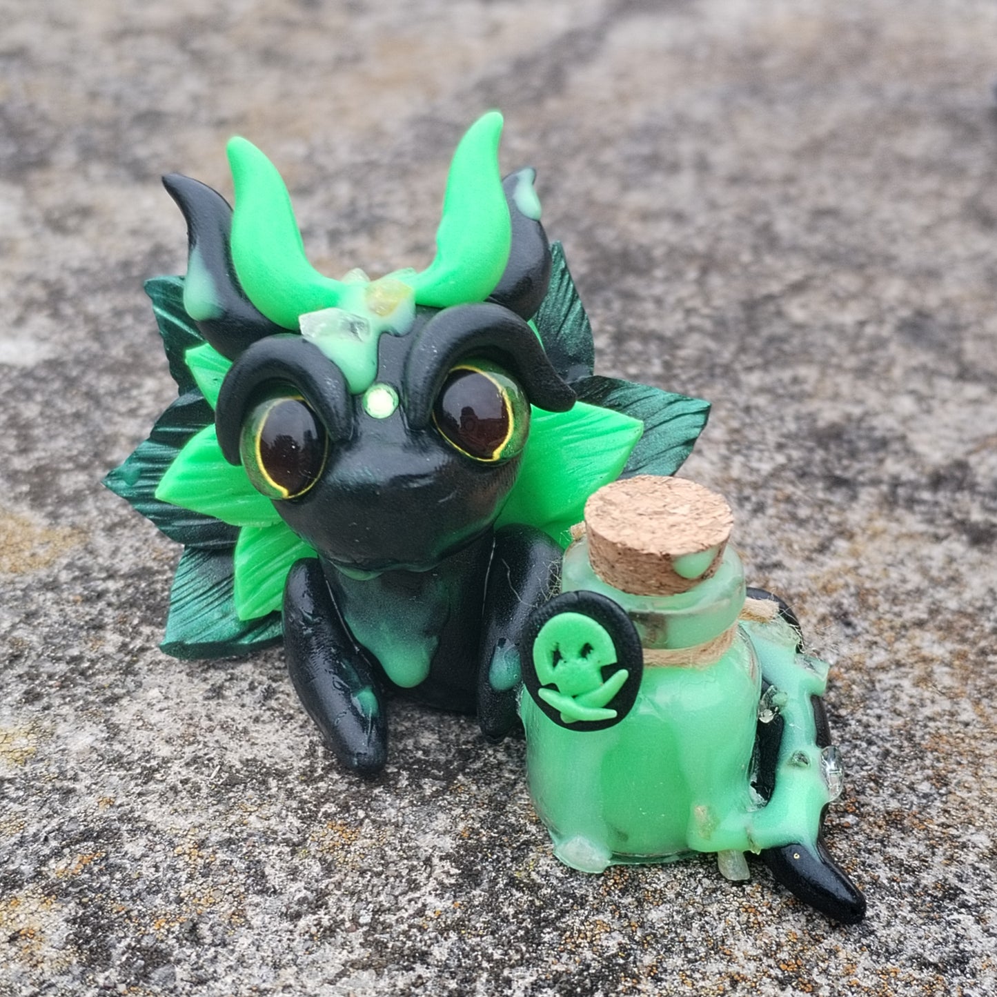 Poison Citrine Crystal Dragon