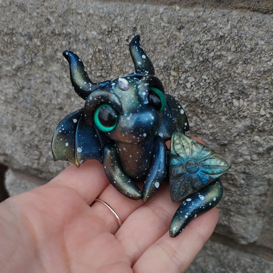 Labradorite Crystal Dragon