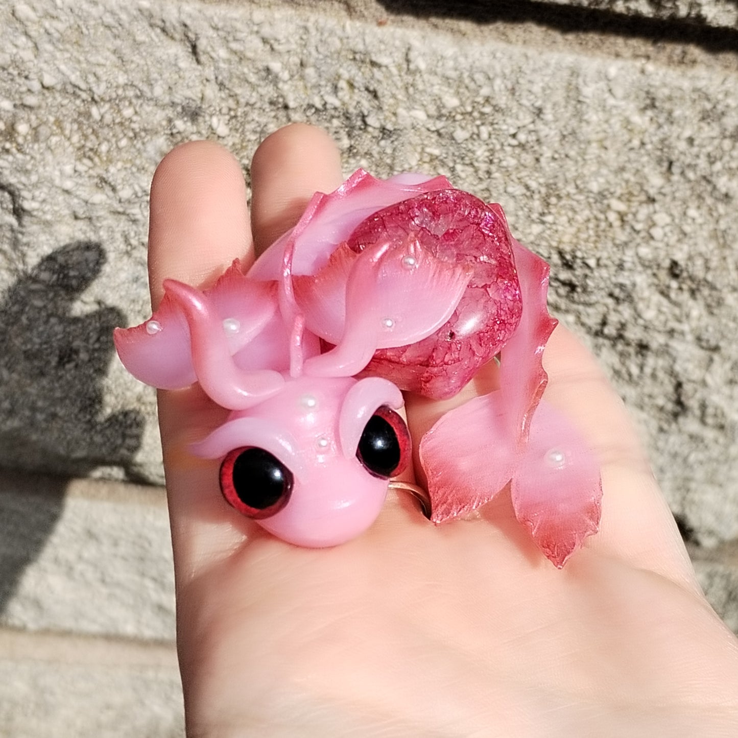 Crackle Quartz Water Crystal Dragon