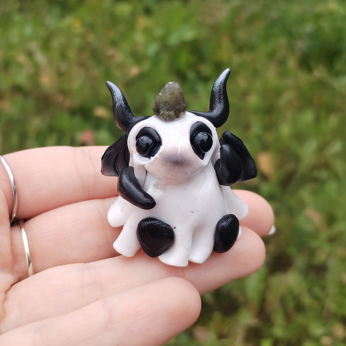 Snowflake Obsidian Ghost Crystal Dragon