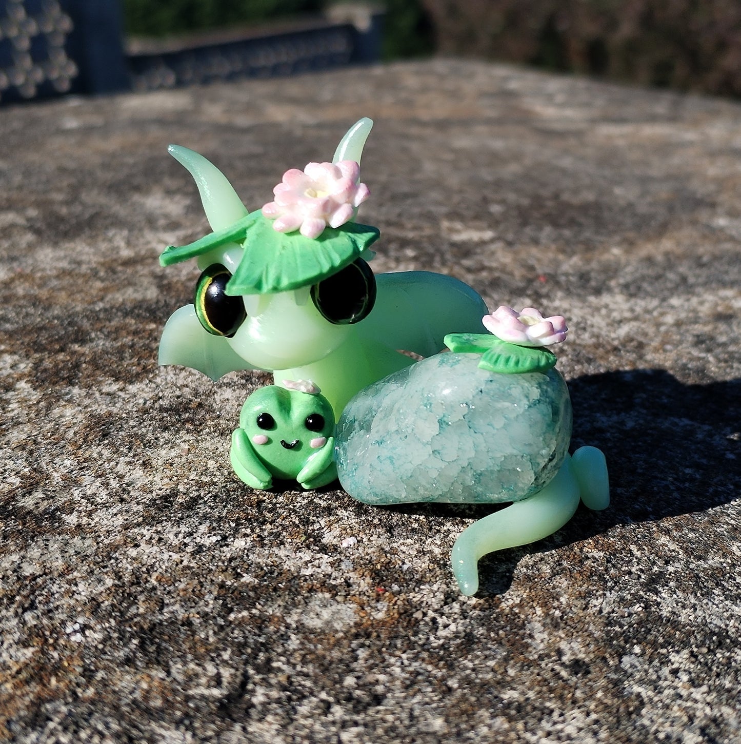 Crackle Quartz Crystal Dragon