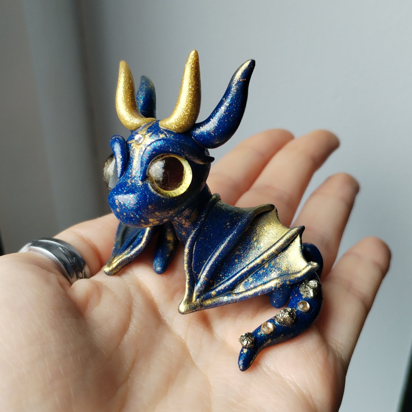 Pyrite Crystal Dragon