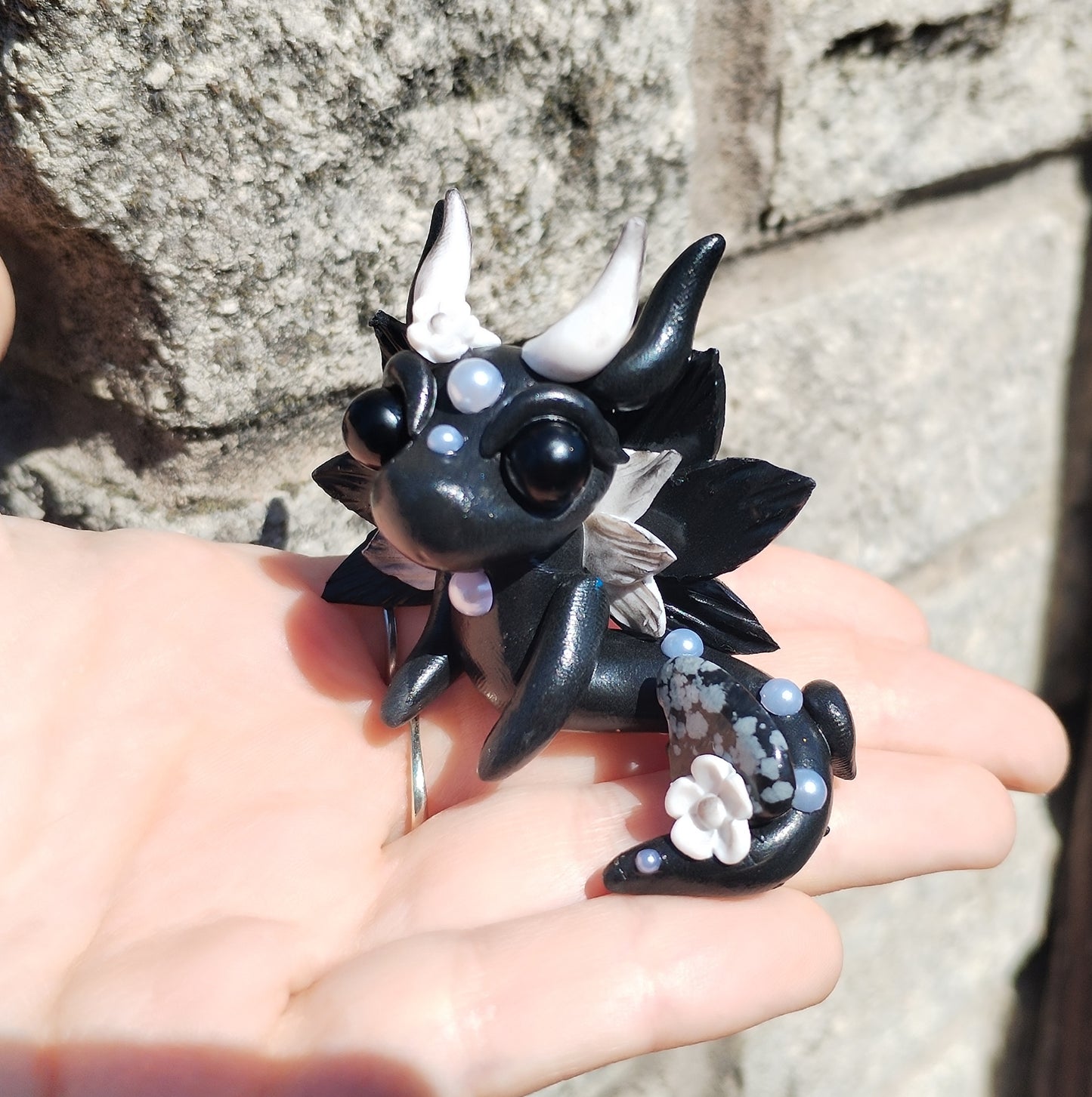 Dalmation Jasper Crystal Dragon