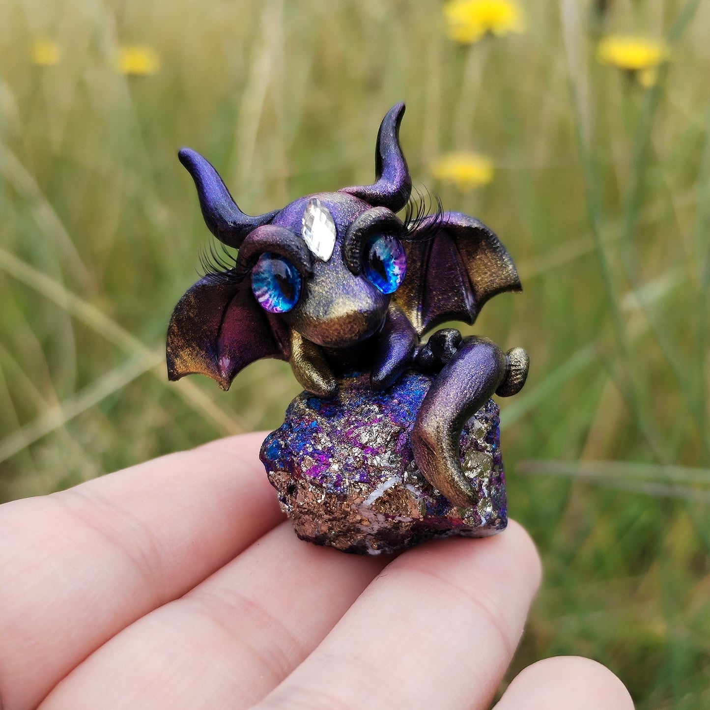 Bornite Crystal Dragon