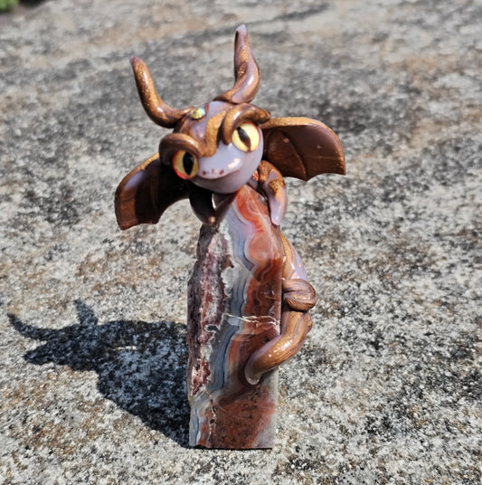 Mexican Agate Crystal Dragon