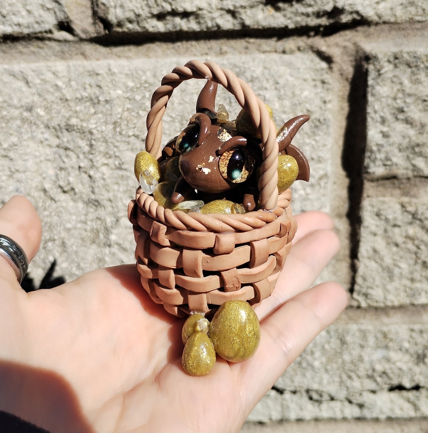 Citrine Golden Egg Crystal Dragon