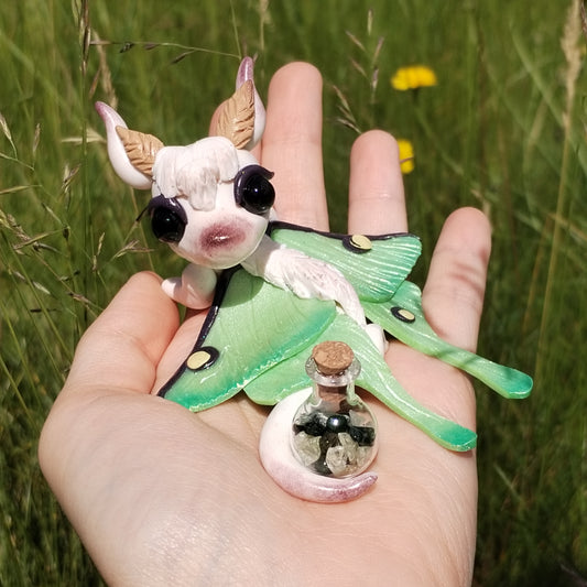 Luna Moth Crystal Dragon
