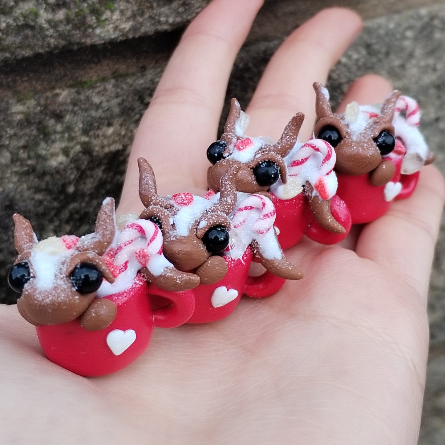 Red Howlite Hot Chocolate Crystal Dragon