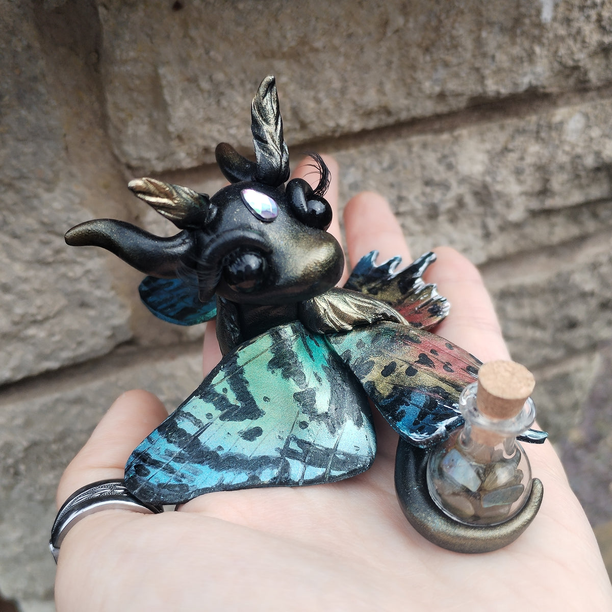 Madagascan Sunset Moth Crystal Dragon