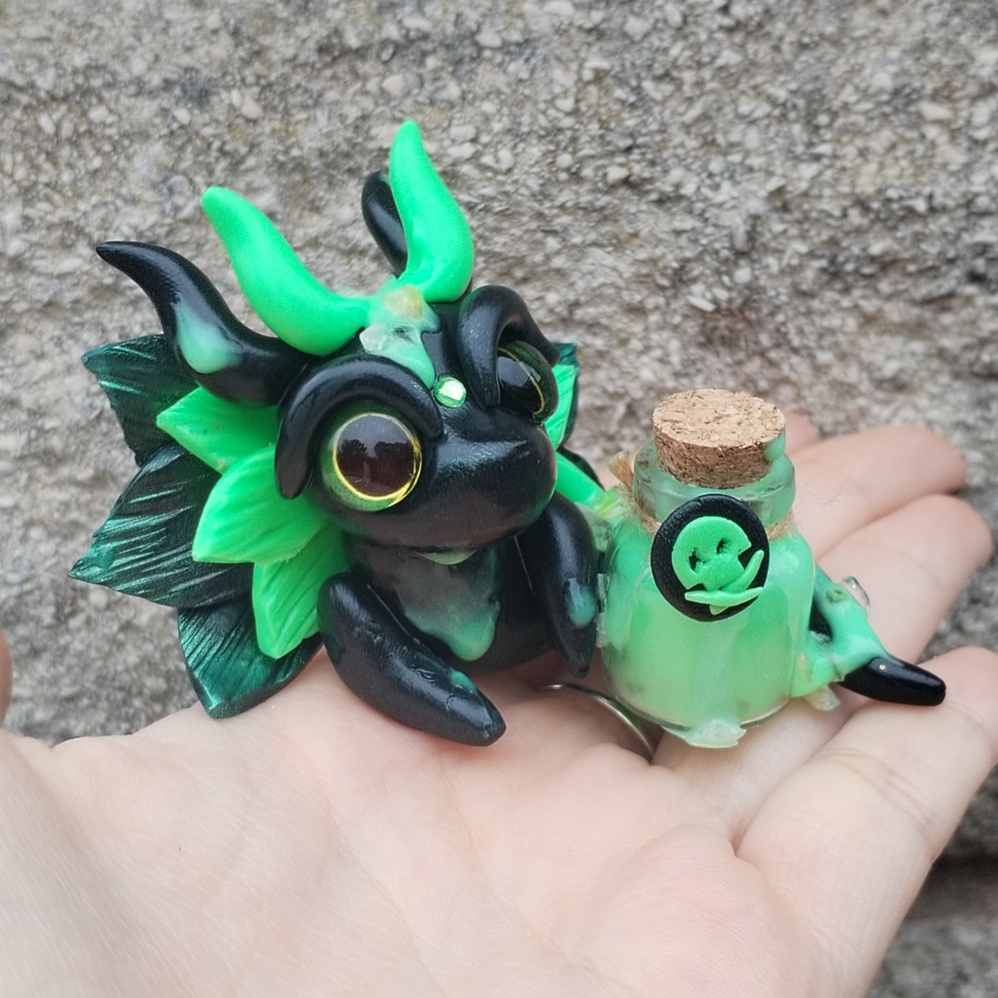 Poison Citrine Crystal Dragon