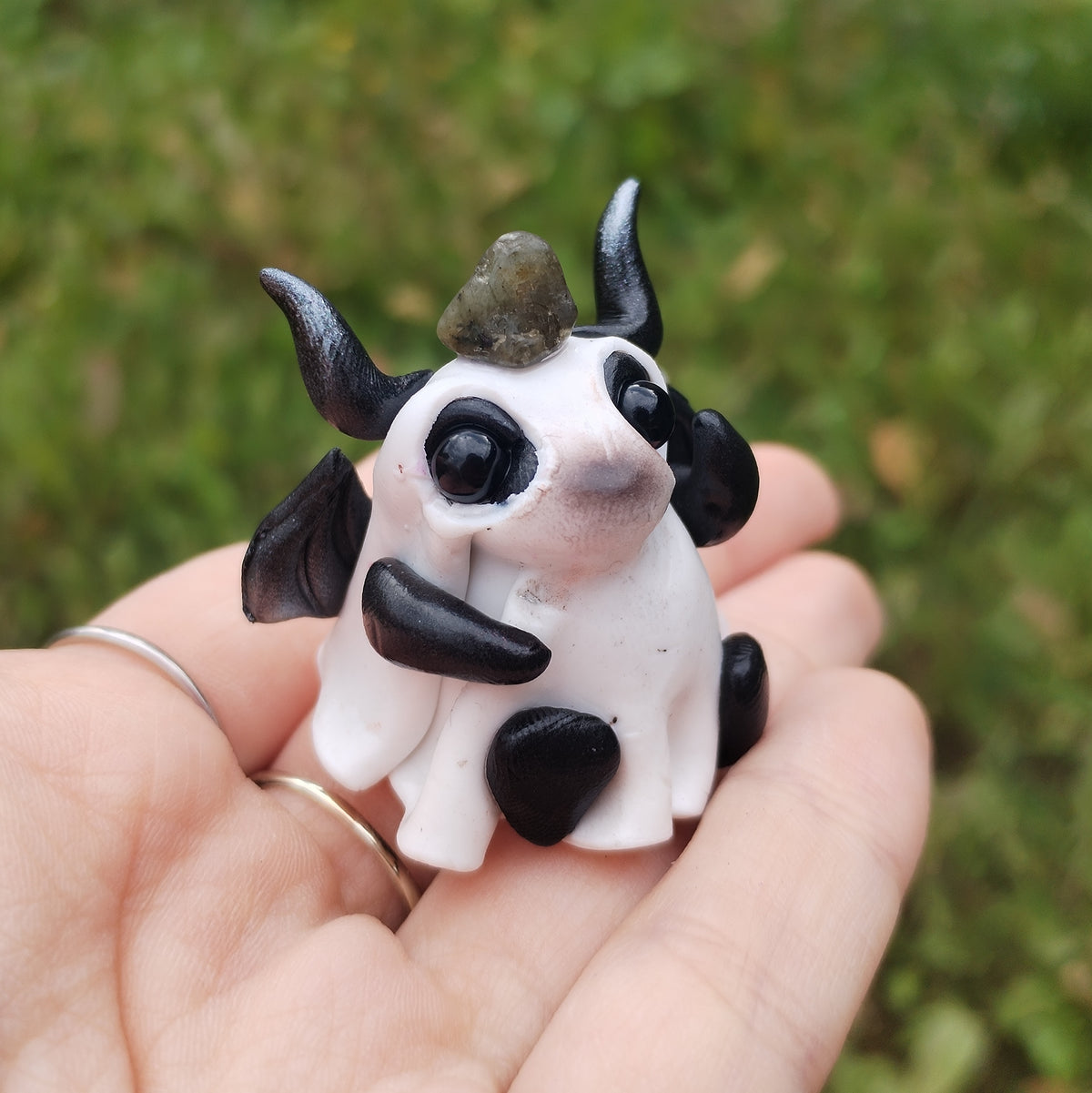 Snowflake Obsidian Ghost Crystal Dragon