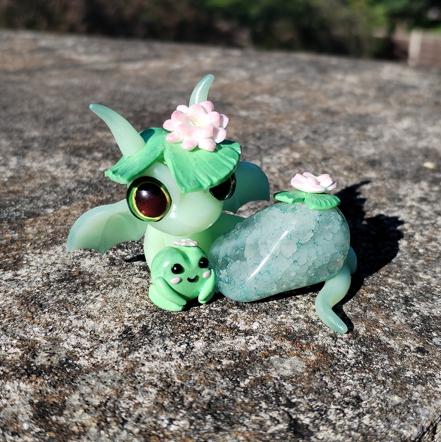 Crackle Quartz Crystal Dragon