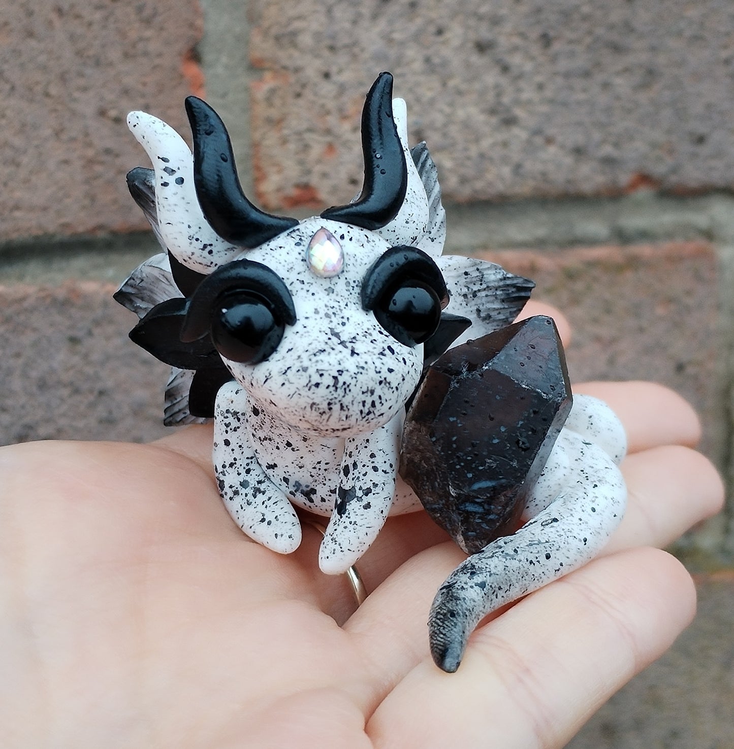 Smokey Quartz Crystal Dragon