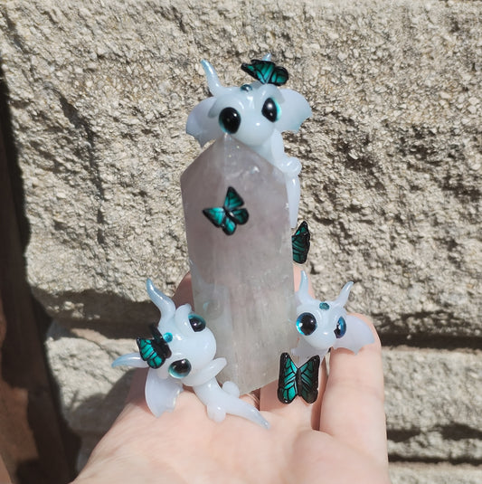 Flourite Tower Crystal Dragons