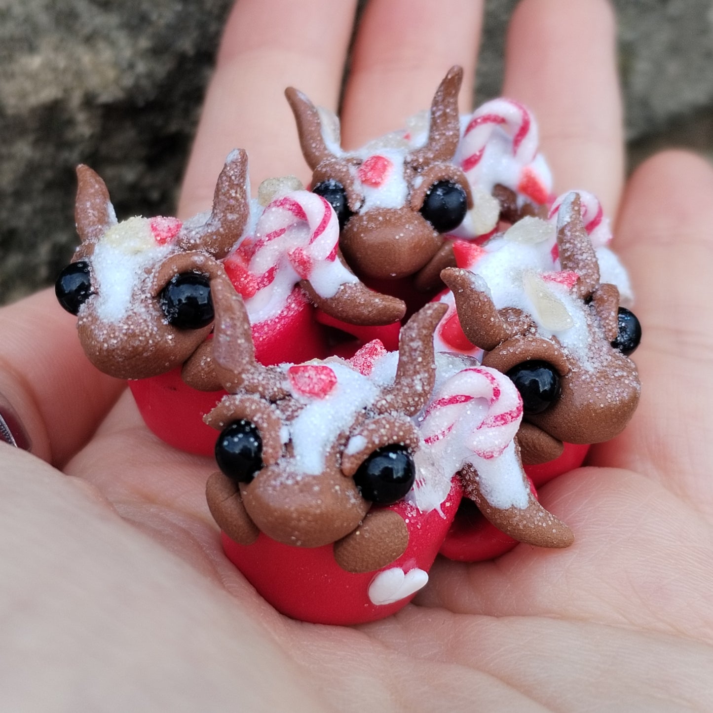 Red Howlite Hot Chocolate Crystal Dragon