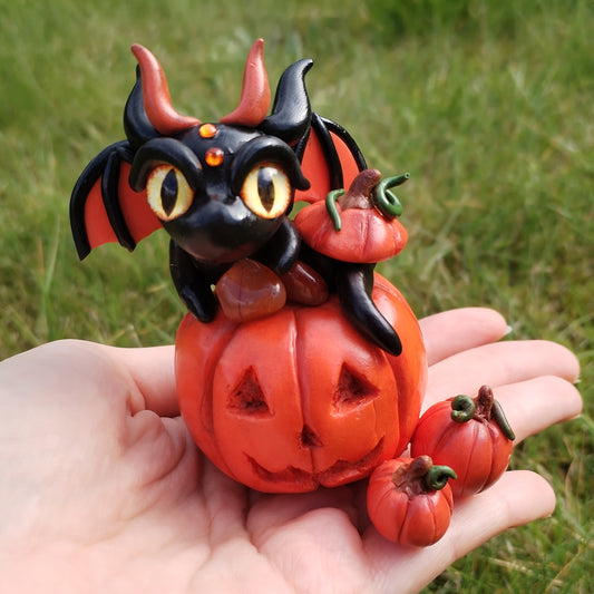 Pumpkin Carnelian Crystal Dragon