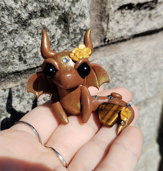 Tigers Eye Crystal Dragon
